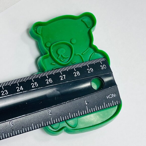 Vintage Green Teddy Bear Cookie Cutter Holiday Christmas Crafts - Picture 4 of 4